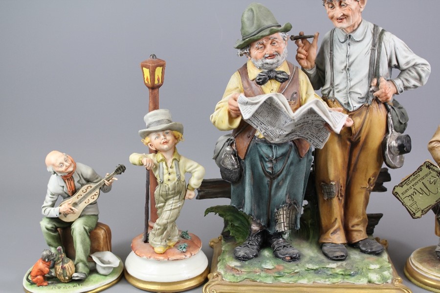 Four Capodimonte Group and Figures - Image 3 of 3