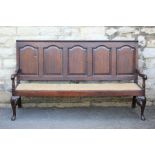 An Antique Oak Settle