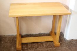 A Bespoke Light Oak Table