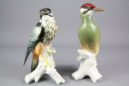 Two Continental Porcelain Birds