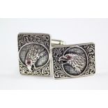 A Pair of Silver Cufflinks