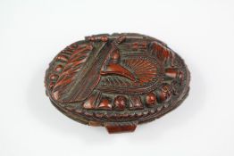 A 19th Century French Coquilla Nut Snuff Box