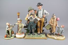 Four Capodimonte Group and Figures