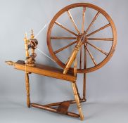 A 19th Century Fruit Wood Spinning