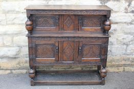 An Antique Oak Court Cupboard