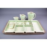 A Suzie Cooper Coffee Trio and Sandwich Set