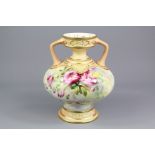 Royal Worcester - Early 20th Century Twin Handled Vase