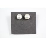 A Pair of Cultured Pearl Stud Earrings