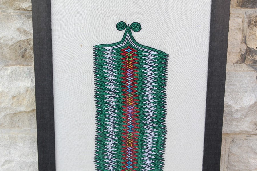 An Embroidered Middle Eastern Woven Belt - Image 2 of 4