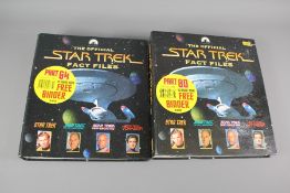 Twelve Albums of "The Official Star Trek Fact Files" Booklets