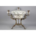 An Antique Table Center-piece Bowl on Stand