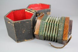 An Antique German Rosewood Concertina