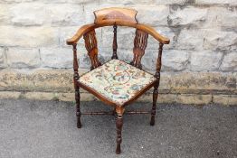 An Edwardian Corner Bedroom Chair