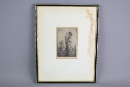 Augustus Edwin John (1878-1961) Dry Point Etching