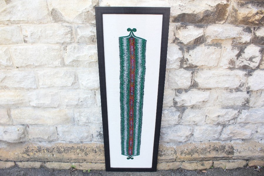 An Embroidered Middle Eastern Woven Belt