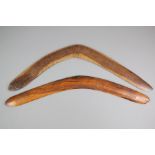 Two Aboriginal Boomerangs