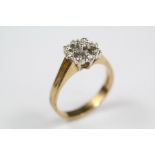 A 14ct Yellow Gold Diamond Ring