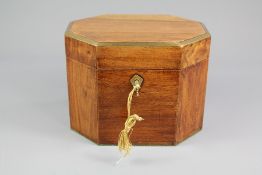 An Antique Mahogany Tea Caddy