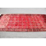 A Large Wool Persian Kurdi Gulchan Wool Carpet