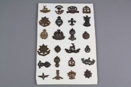 A Carded Display of Twenty Officers O.S.D Collar Badges