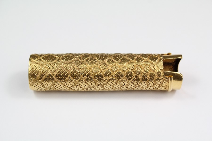 An 18ct Gold Cartier Lighter Cover - Image 3 of 6