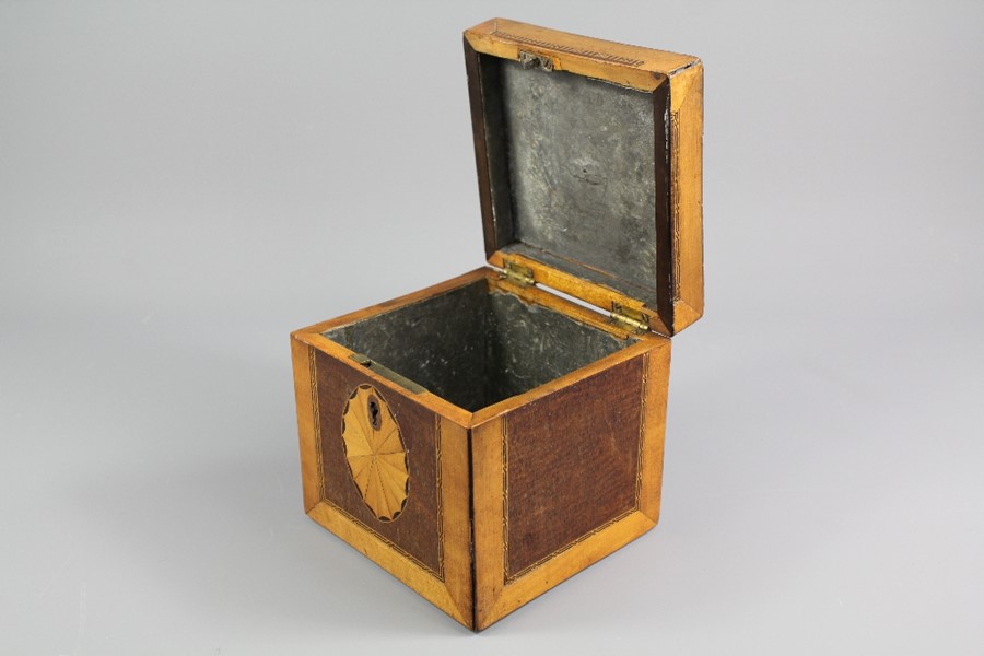 An Antique Satin Wood Tea Caddy - Image 3 of 3