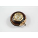 A Late Victorian 9ct Gold Mounted Nut Compass