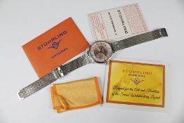 A Stuhrling Stainless Wrist Watch