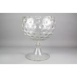 A Large Clear Glass Goblet