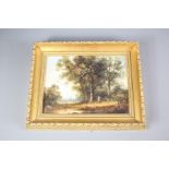 Late 19th Century Oil on Board Pastoral Paintings