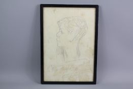 Enrico Caruso (1873-1921) Italian Tenor Signed Pencil Portrait