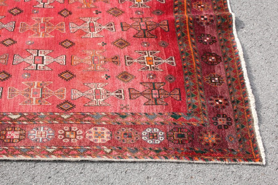 A Large Wool Persian Kurdi Gulchan Wool Carpet - Image 3 of 4