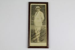 Enrico Caruso (1873-1921) Italian Tenor Signed Sepia Photograph