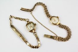 A Lady's 9ct Gold Accurist Wrist Watch