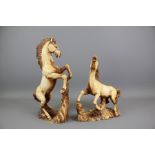 Two Resin Horse Figures