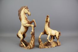 Two Resin Horse Figures