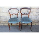 Six Antique Regency-Style Balloon Back Chairs