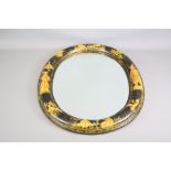 An Oval Chinoiserie Mirror