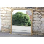 A Large Victorian Gilt Wood and Gesso Over Mantel Mirror