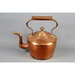 A Large Fireside Copper Kettle