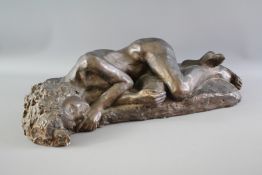 A Plaster Figure of a Sleeping Female Nude