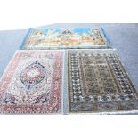 Three 20th Century Persian and Indian Woollen Carpets