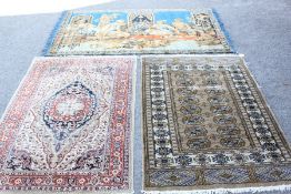 Three 20th Century Persian and Indian Woollen Carpets