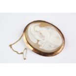 Antique 9ct Gold Shell Cameo