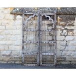 Architectural Interest - Pair of Antique Indian Wooden Gates