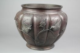 A 19th Century Meiji Bronze Jardiniere