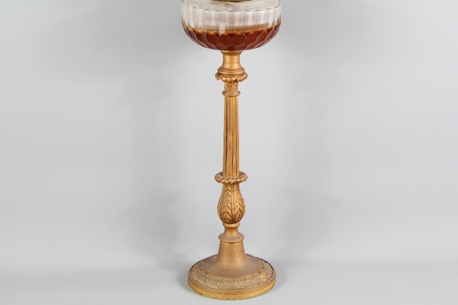 A Victorian Oil Table Lamp - Image 3 of 6