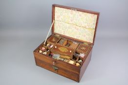 A Mahogany Sewing Box