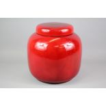 A Royal Doulton Flambe Ginger Jar and Domed Cover
