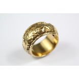 Antique 14/15ct Yellow Gold Mourning Ring